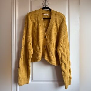 OAK+FORT Cable-Knit Cardigan